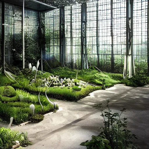 Image similar to garden of artificial immersion. herbert w. franke