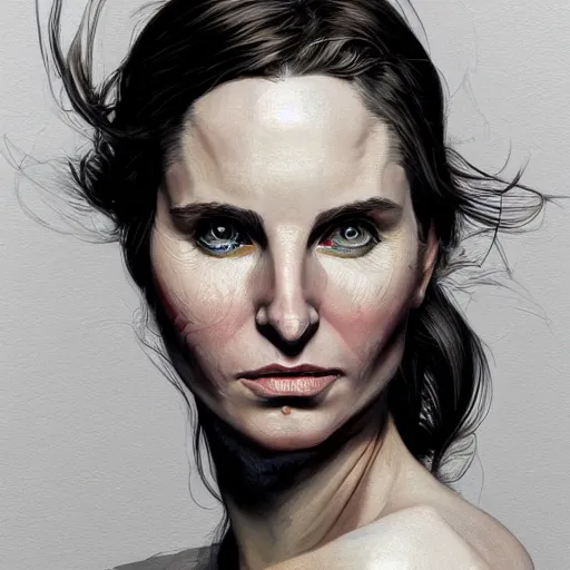 Prompt: A masterpiece portrait of a Female version of Christian Bale from American Psycho. medium shot, intricate, elegant, highly detailed. trending on artstation, digital art, by Stanley Artgerm Lau, WLOP, Rossdraws, James Jean, Andrei Riabovitchev, Marc Simonetti, Yoshitaka Amano