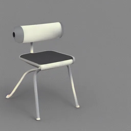 Prompt: 3 d object of chair rendered in isometric in 3 d game, isometric art, centralised, mohamed chahin, blender cycles render, solid colours material, no background and shadows