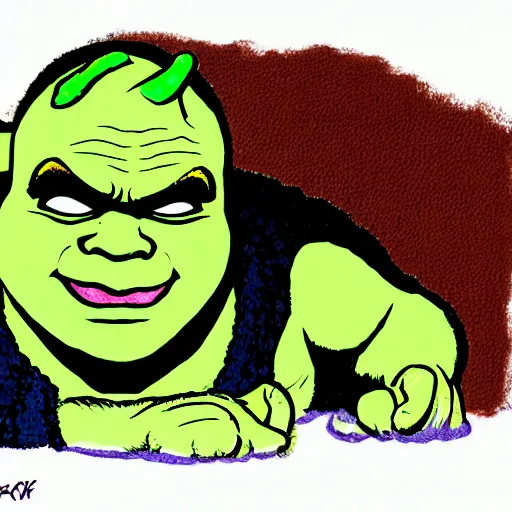 Image similar to portrait of shrek, by Akira Toriyama