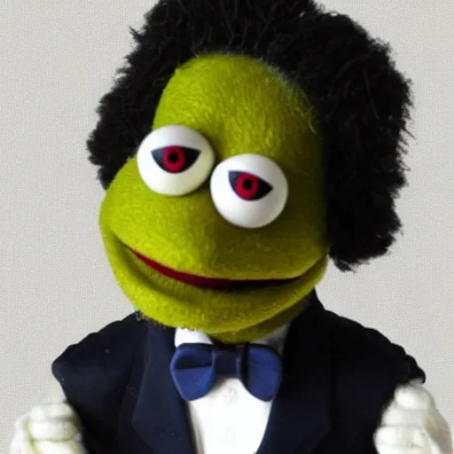 Image similar to morgan freeman as a muppet