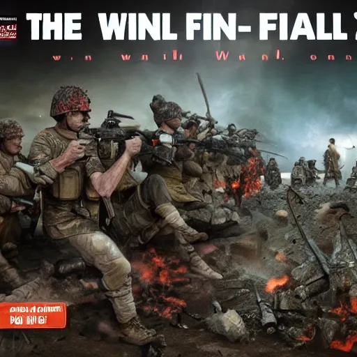 Image similar to the final war, vivid, photorealistic