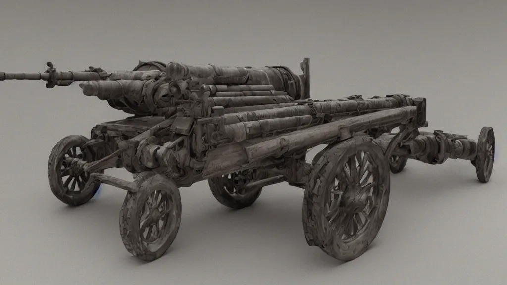 Image similar to artillery cannon, high quality, high detail, photorealistic,