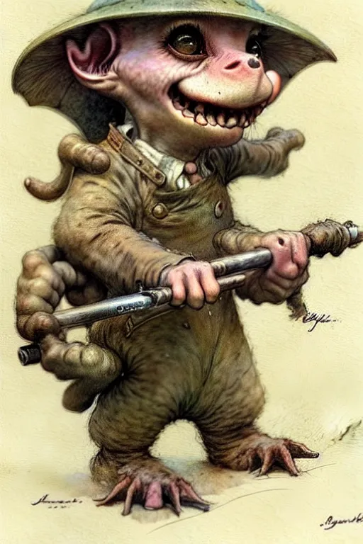 Image similar to (((((1950s goblin . muted colors.))))) by Jean-Baptiste Monge !!!!!!!!!!!!!!!!!!!!!!!!!!!