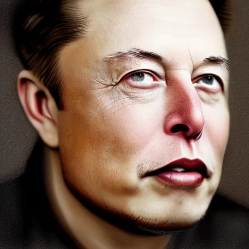 Prompt: elon musk at age 85, highly detailed, portrait, photorealistc, close up