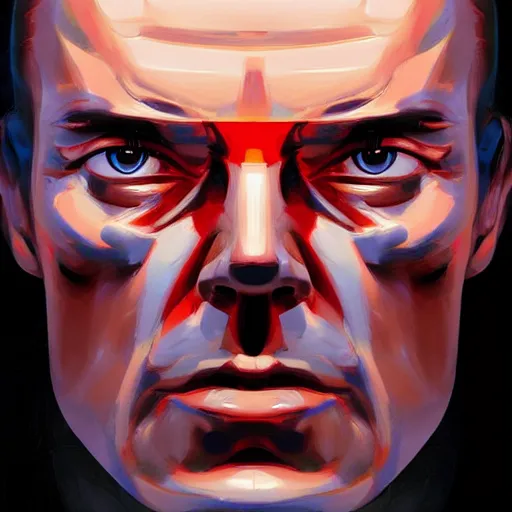 Image similar to face icon stylized minimalist t - 1 0 0 0, loftis, cory behance hd by jesper ejsing, by rhads, makoto shinkai and lois van baarle, ilya kuvshinov, rossdraws global illumination