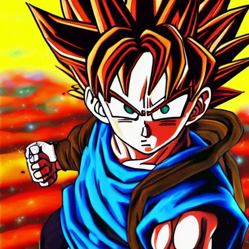 Painting of Goku Super Saiyajin Blue. — Steemit