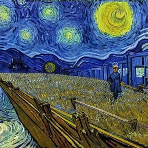 shuffles at a rave in phat pants, vincent van gogh | Stable