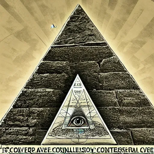 Image similar to it's all a conspiracy. goverment controlled by illuminati. pyramids and the all seeing eye. beautiful detailed. 4 k h 8 0 0