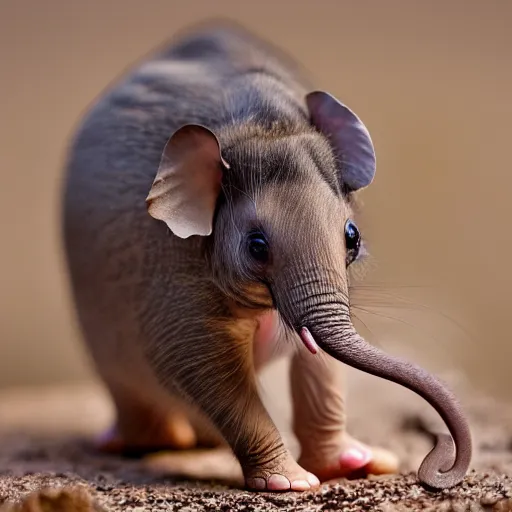 Image similar to a elephant - mouse - hybrid, animal photography