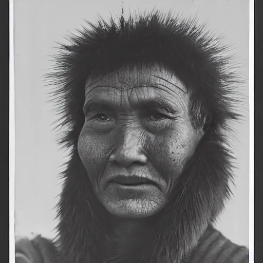 Image similar to portrait of a Selk'nam