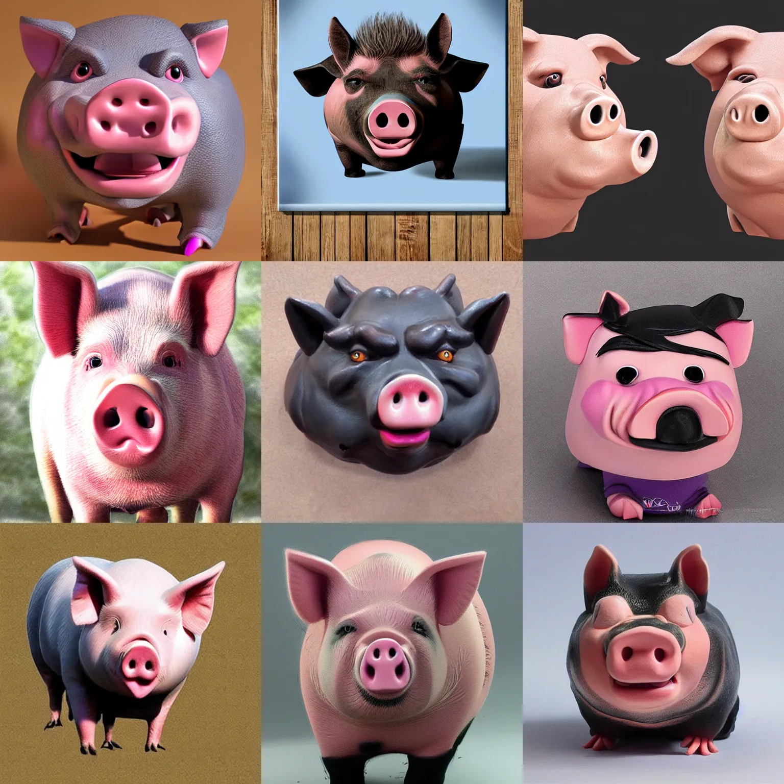 Prompt: angry pig, front photo, realistic, real photo, realistic colors, super quality, powerful detail