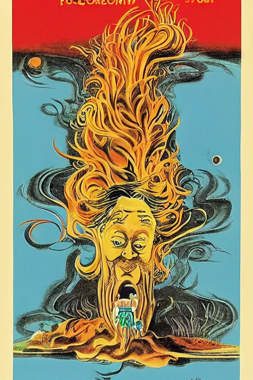 Prompt: poster for the 1 9 7 1 movie'formosa ', directed by federico fellini, starring donald sutherland and uncle aloysius, poster by ed roth and basil wolverton ), crisp