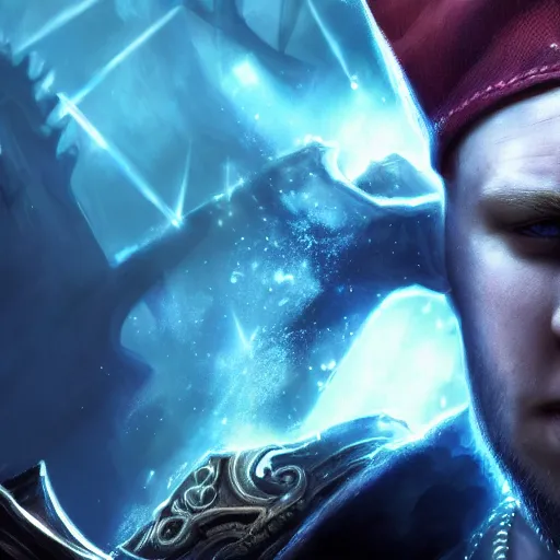 Image similar to portrait of eminem as a spellcaster, league of legends amazing splashscreen artwork, gears of war, splash art, natural light, elegant, photorealistic facial features, intricate, fantasy, detailed face, atmospheric lighting, anamorphic lens flare, cinematic lighting, league of legends splash art, hd wallpaper, ultra high details by greg rutkowski