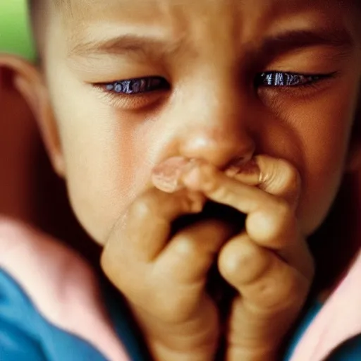 Image similar to closeup portrait of a small light brown licking its nose, natural light, sharp, detailed face, magazine, press, photo, Steve McCurry, David Lazar, Canon, Nikon, focus