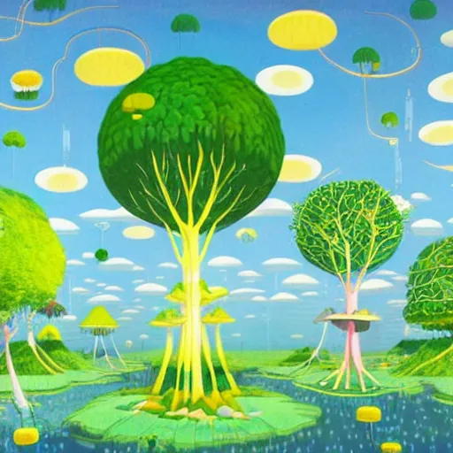 Image similar to tree city by Chiho Aoshima