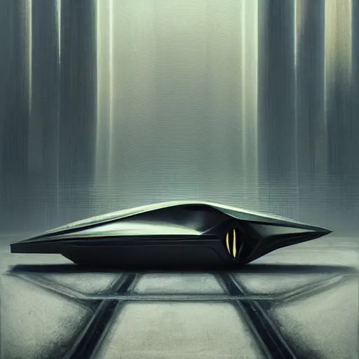 Prompt: sci-fi organic car zaha hadid 30% of canvas and wall structure in the painting by Jacques-Louis David and in the blade runner 2049 film search pinterest keyshot product render ultra high detail ultra realism 4k in plastic dark tilt shift