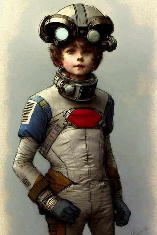 Image similar to ( ( ( ( ( 2 0 5 0 s retro future 1 0 year boy old super scientest in space pirate mechanics costume full portrait. muted colors. ) ) ) ) ) by jean - baptiste monge!!!!!!!!!!!!!!!!!!!!!!!!!!!!!!