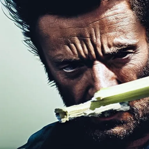 Prompt: photo of wolverine rolling a joint