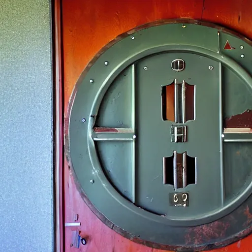 Prompt: cheyenne mountain nuclear blast door