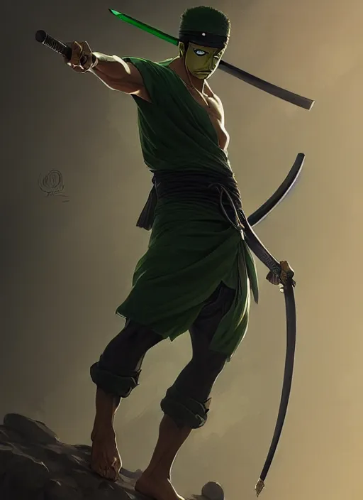 Prompt: ultra realistic illustration, handsome zoro. intricate, highly detailed, digital painting, artstation, concept art, smooth, sharp focus, illustration, art by artgerm and greg rutkowski and alphonse mucha and wlop