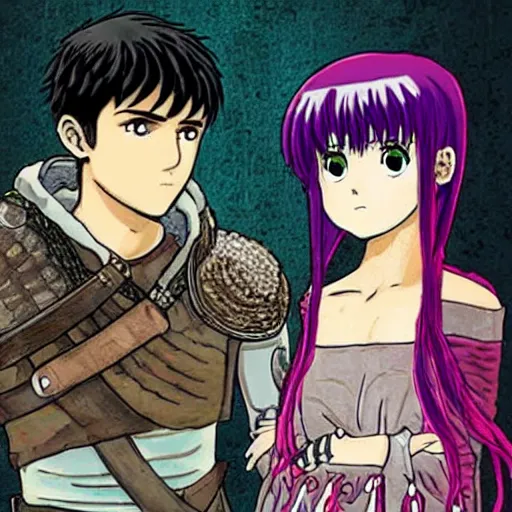 Prompt: guts and casca