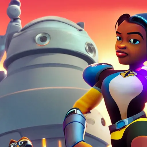 Image similar to keke palmer in the ratchet and clank universe