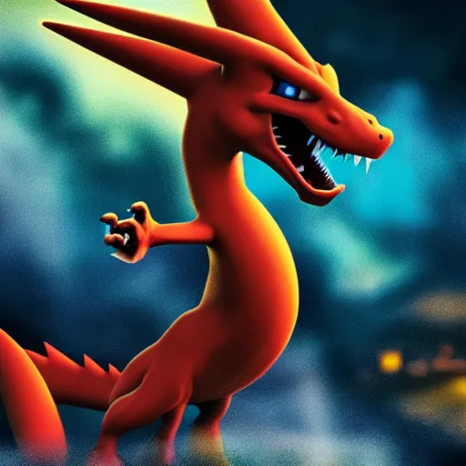 Prompt: hyperrealistic charizard very very detailed 4k IMAX 35mm sharp focus