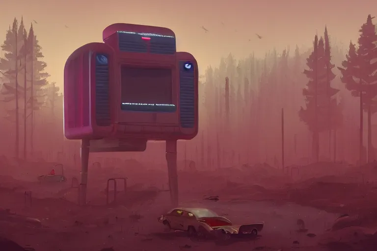 Image similar to drawings in the style of Simon Stalenhag , photographed by Canon EOS, cinematic lighting, natural complexion, extremely high definition shot, aesthetic canon of proportions