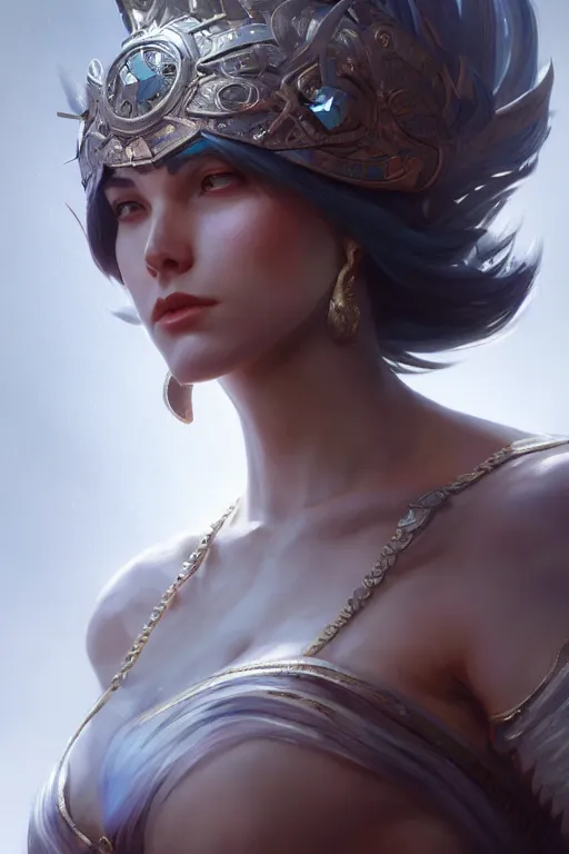 Image similar to goddess of the evil land, highly detailed, digital painting, artstation, concept art, smooth, sharp focus, illustration, unreal engine 5, 8 k, art by artgerm and greg rutkowski and edgar maxence