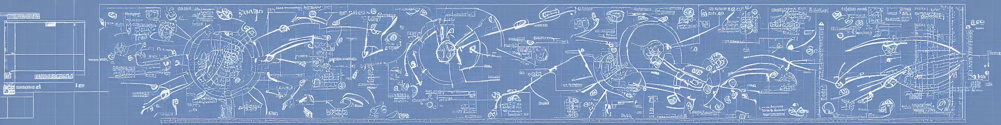 Prompt: complex graph diagram blueprint, 7200 dpi scan