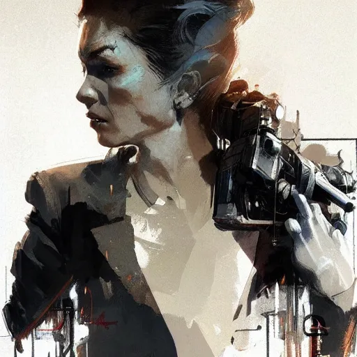 Image similar to portrait of a 80's Detective woman, dramatic lighting, illustration by Greg rutkowski, yoji shinkawa, 4k, digital art, concept art, trending on artstation