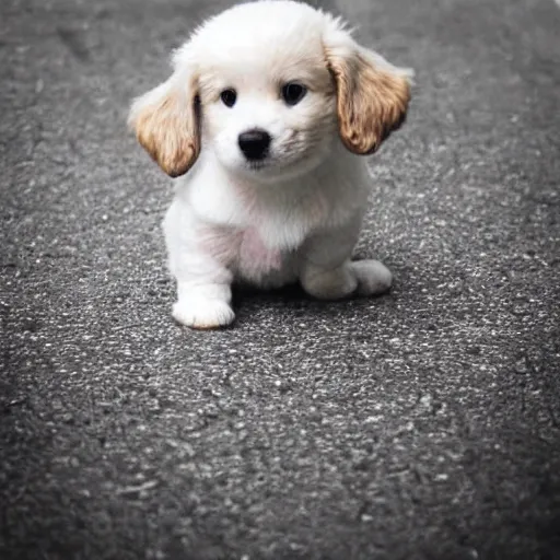 Image similar to a photo of a very cute baby dog