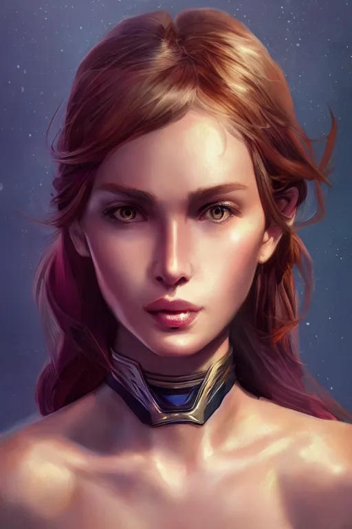 Image similar to three quarters portrait pose of a beautiful woman,super hero costume,super powers,heroic pose,highly detailed, digital painting, artstation,illustration, art by Stanley Lau