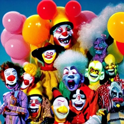 Image similar to killer klowns from outer space