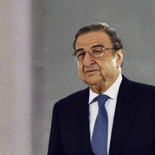 Prompt: still of florentino perez as the godfather