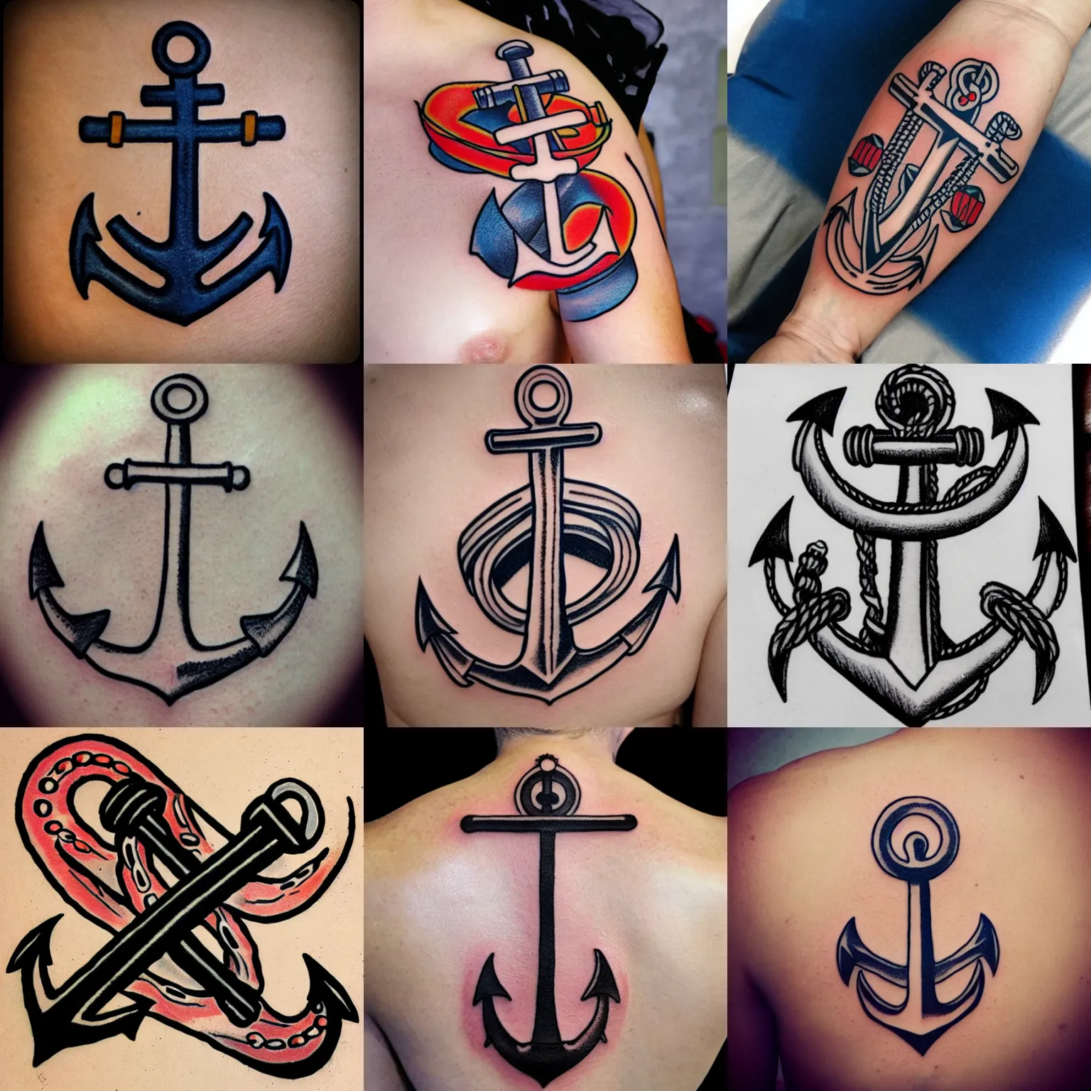 Anchor Tattoo Temporary Anchor Sailor Boat Anchor Temporary Tattoos | eBay