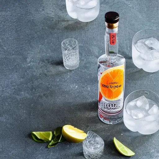 Prompt: non alcoholic gin and tonic