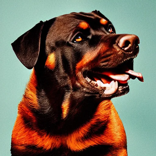 Prompt: Rottweiler album cover