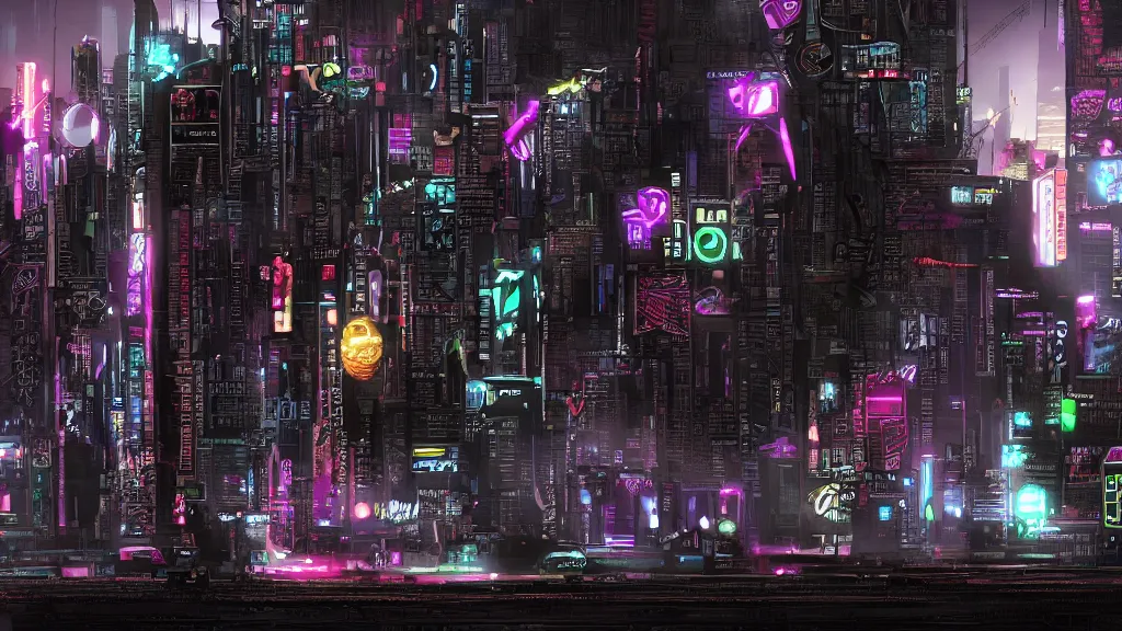 Image similar to black cyberpunk background