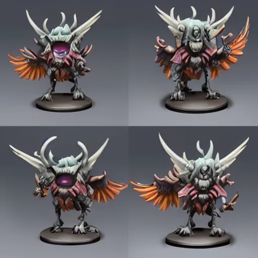 Prompt: primal kkyogre as warhammer tabletop figurine