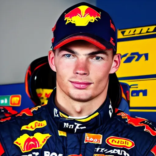 Prompt: max verstappen, dream job, professional portrait, photo