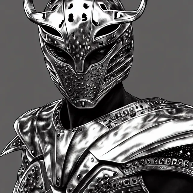 Prompt: warrior with metal jaguar armour, highly detailed, 4 k, hdr, smooth, sharp focus, high resolution, award - winning photo, artgerm, photorealistic