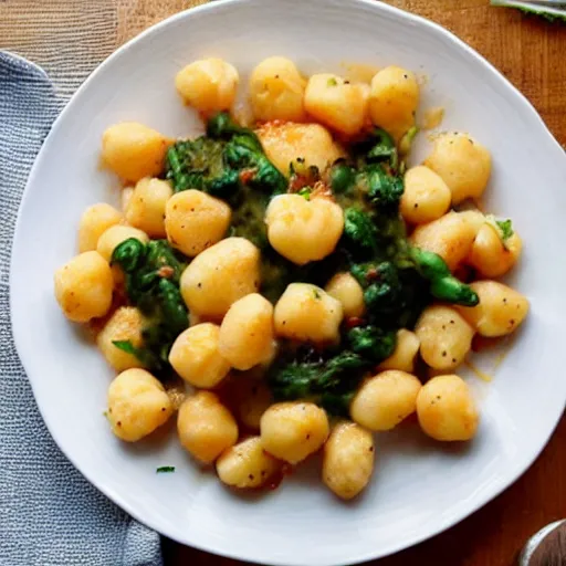 Prompt: a tasty gnocchi dish