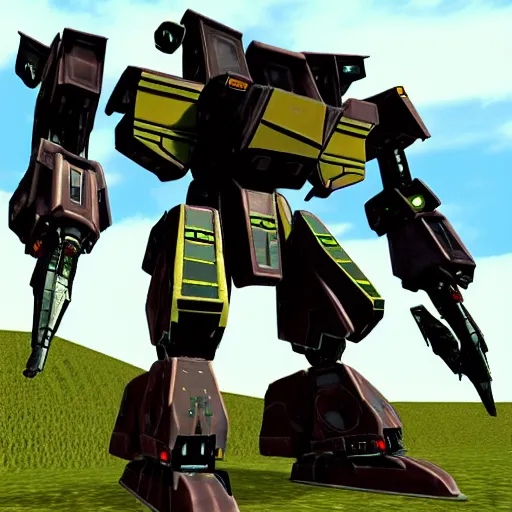 Image similar to mechwarrior 2, mecha warrior,