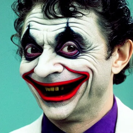 Image similar to rowan atkinson as the joker