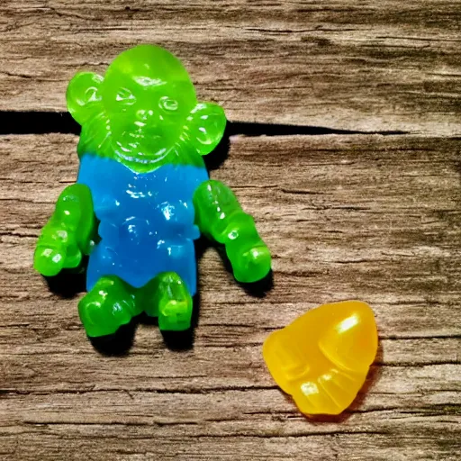 Prompt: Gollum as a Haribo Gummy bear