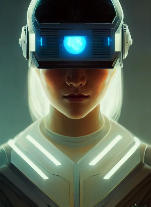 Prompt: symmetry!! portrait of a female character with helmet cyberpunk, sci - fi, tech wear, glowing lights!! intricate, elegant, highly detailed, digital painting, artstation, concept art, smooth, sharp focus, illustration, art by julian del rey and greg rutkowski