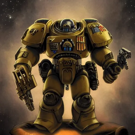 Prompt: Human Space Marine