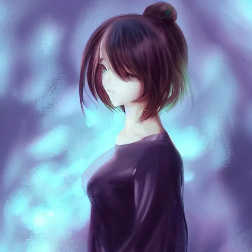 Image similar to woman anime portrait inspired by Shimoda, Hikari,Charlie Bowater